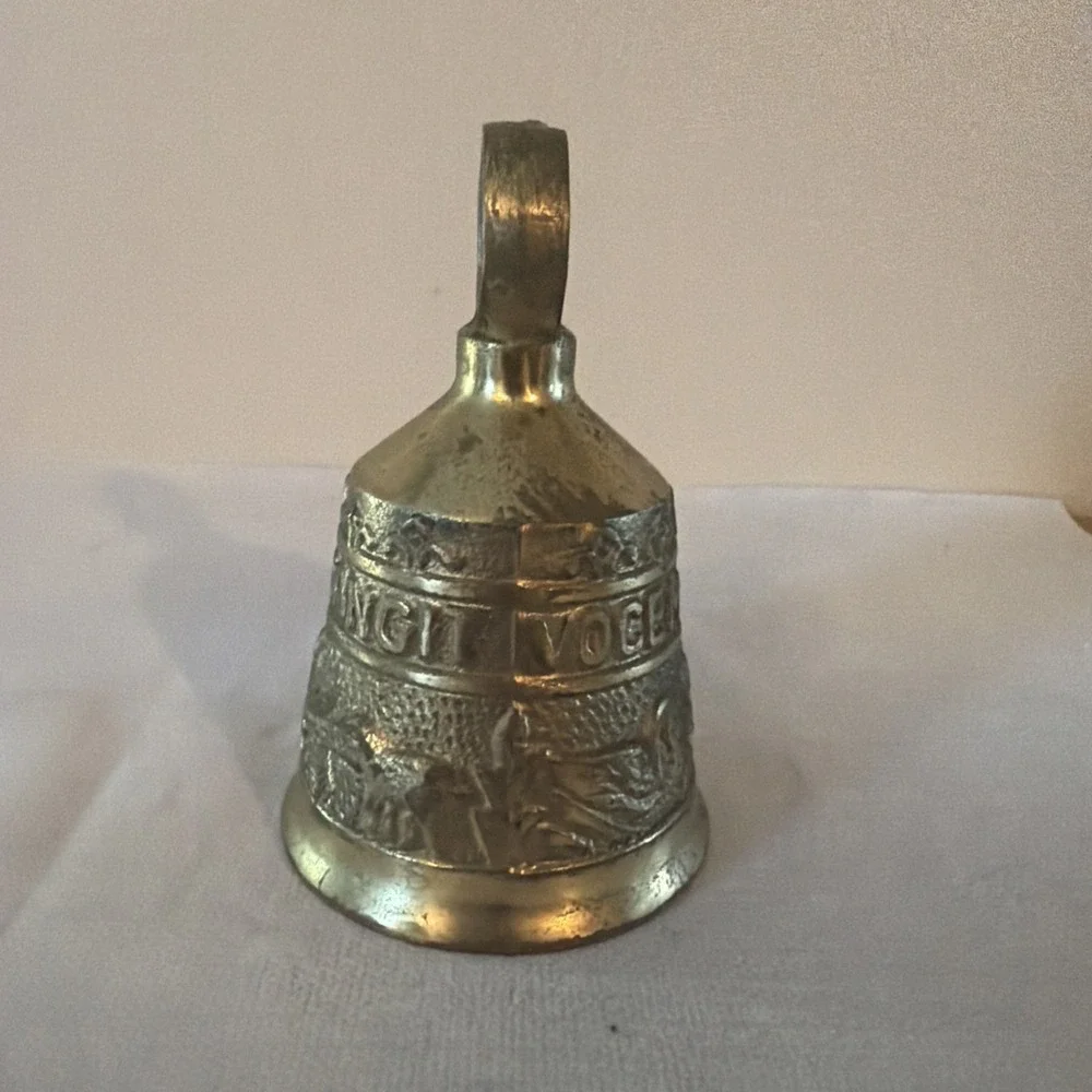 Vintage Brass Monastery Bell w/Latin Words VOCEM MEAM-A OVIME TANGIT - 4